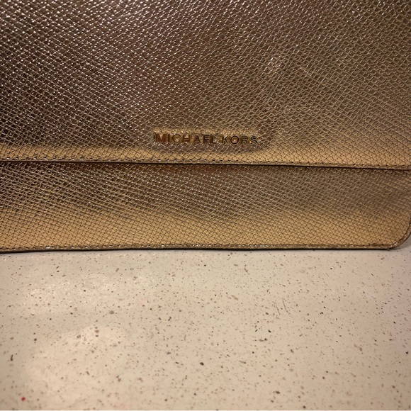 Michael Kors Gold Crossbody Handbag - Picture 3 of 7